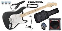 PLAYTECH ST250 ギター入門セット3 Maple Black