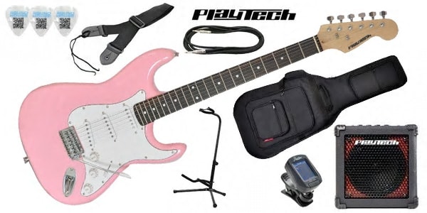 PLAYTECH/ST250 ギター入門セット3 Rose Pink