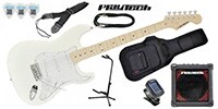 PLAYTECH ST250 ギター入門セット3 Maple White