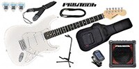 PLAYTECH ST250 ギター入門セット3 Rose White