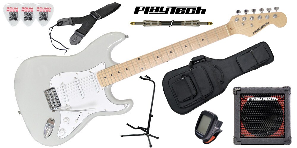 PLAYTECH/ST250 ギター入門セット Maple Grey