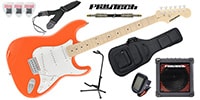 PLAYTECH ST250 ギター入門セット Maple Orange