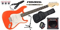 PLAYTECH ST250 ギター入門セット Rose Orange