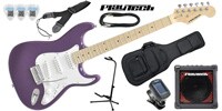 PLAYTECH ST250 ギター入門セット3 Maple Purple