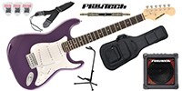 PLAYTECH ST250ギター入門セット Rose Purple