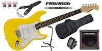 PLAYTECH ST250 ギター入門セット Rose Yellow