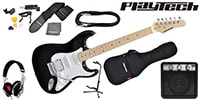 PLAYTECH / ST250SSH Maple Black ギター入門セット 3
