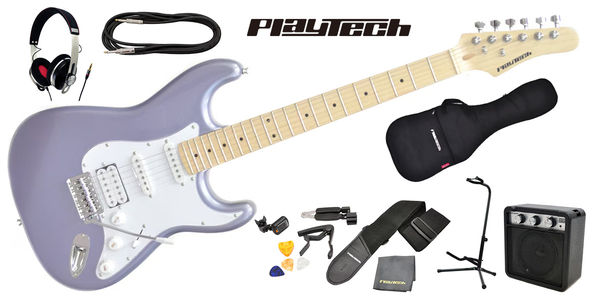 PLAYTECH ( プレイテック ) / ST250SSH Maple Metallic Blue ギター入門セット 3