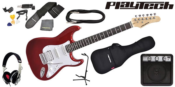 PLAYTECH ( プレイテック ) / ST250SSH Rose Metallic Red ギター入門セット 3