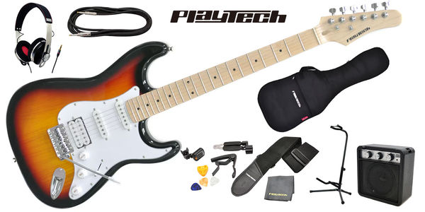 PLAYTECH ( プレイテック ) / ST250SSH Maple Sunburst ギター入門セット 3