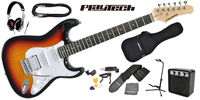 PLAYTECH / ST250SSH Rose Sunburst ギター入門セット 3