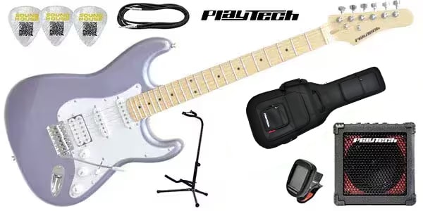 PLAYTECH ( プレイテック )  / ST250SSH ギター入門セット Maple Metallic Blue