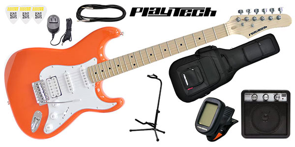 PLAYTECH ( プレイテック )  / ST250SSH ギター入門セット  Maple Orange