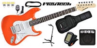 PLAYTECH / ST250SSH ギター入門セット  Rodewood Orange