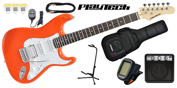 PLAYTECH ( プレイテック )  / ST250SSH ギター入門セット  Rodewood Orange