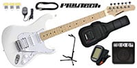 PLAYTECH / ST250SSH ギター入門セット  Maple White