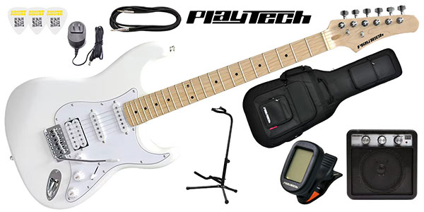 PLAYTECH ( プレイテック )  / ST250SSH ギター入門セット  Maple White