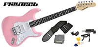 PLAYTECH / ST250SSH ギター入門セット Rose Pink