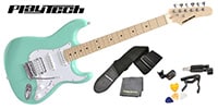 PLAYTECH / ST250SSH ギター入門セット Maple Sonic Blue