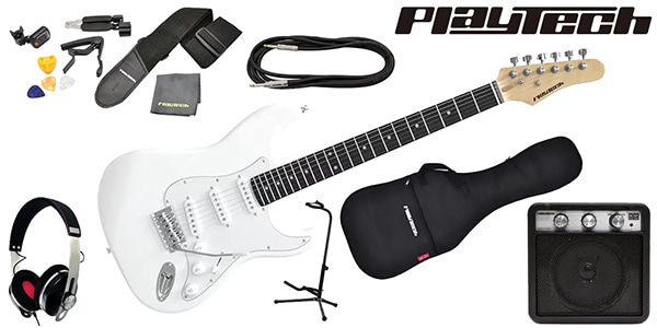 PLAYTECH ( プレイテック ) / ST250 Rose White ギター入門セット 3