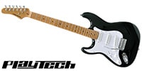 PLAYTECH / ST280 Black【カーボナイズド・メイプルネック】 レフティ
