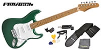 PLAYTECH / ST280 ギター入門セット Green