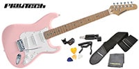 PLAYTECH / ST280 ギター入門セット Pink