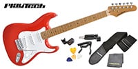 PLAYTECH / ST280 ギター入門セット Red