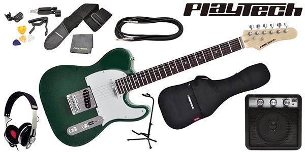 PLAYTECH ( プレイテック ) / TL250 Rose Green ギター入門セット 3