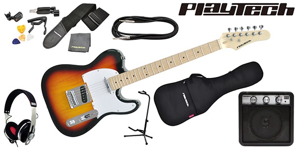 PLAYTECH ( プレイテック ) / TL250 Maple Sunburst ギター入門セット 3