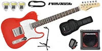 PLAYTECH / TL250 ギター入門セット Rose Red