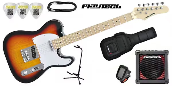 PLAYTECH ( プレイテック )  / TL250ギター入門セットMaple Sunburst