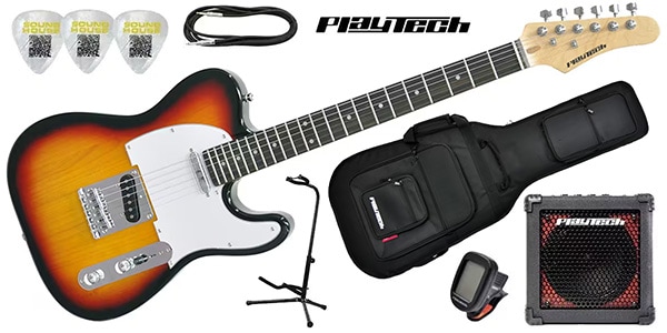 PLAYTECH ( プレイテック )  / TL250 ギター入門セット Rose Sunburst
