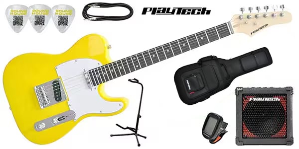 PLAYTECH / TL250 ギター入門セットRose Yellow