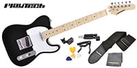 PLAYTECH / TL250 ギター入門セット  Maple Black