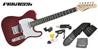 PLAYTECH / TL250 ギター入門セット Rose Metallic Red