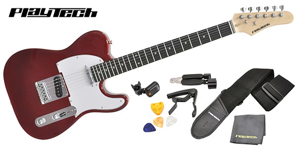 PLAYTECH ( プレイテック )  / TL250 ギター入門セット Rose Metallic Red