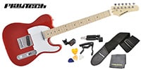 PLAYTECH / TL250 ギター入門セット Maple Metallic Red