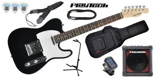 PLAYTECH/TL250 ギター入門セット3 Rose Black