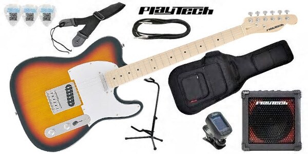 PLAYTECH/TL250 ギター入門セット3 Maple Sunburst