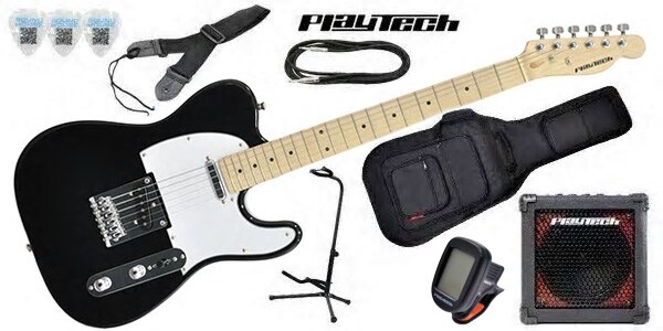 PLAYTECH/TL250ギター入門セット Black Maple