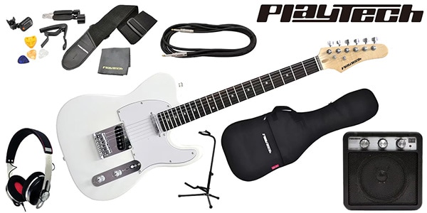 PLAYTECH ( プレイテック ) / TL250 Rose White ギター入門セット 3