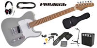 PLAYTECH / TL280 Grey 【ｶｰﾎﾞﾅｲｽﾞﾄﾞ･ﾒｲﾌﾟﾙﾈｯｸ】 ギター入門セット 3