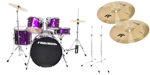 PLAYTECH ( プレイテック )  / ZDS3000X Purple　2クラッシュ+ライドシンバルセット