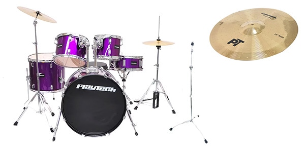PLAYTECH ( プレイテック )  / ZDS3000X Purple　クラッシュ+ライドシンバルセット