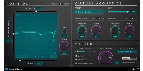 Plugin Alliance / 	Dear Reality dearVR MUSIC delivered by email