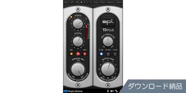 Plugin Alliance / SPL Transient Designer Plus　ダウンロード納品