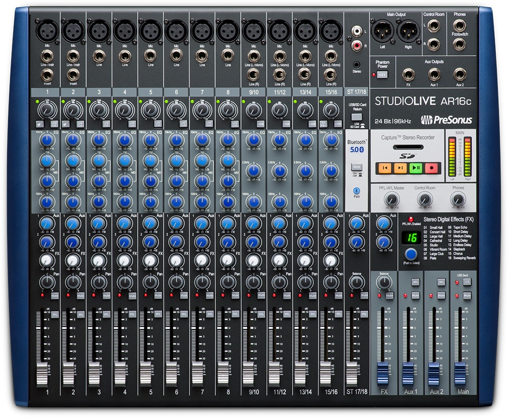 PRESONUS/StudioLive AR16c ハイブリッドミキサー