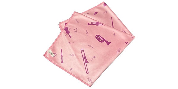 PRIMA GAKKI ( プリマ楽器 )  / ミクロディアFSY クリーニングクロス 楽器柄 シルヴァーグレー