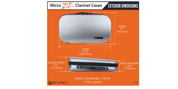 PROTEC / 	BM307BX Clarinet Case Blue画像4